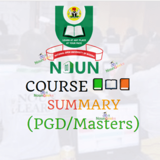 noun course summary for postgraduates