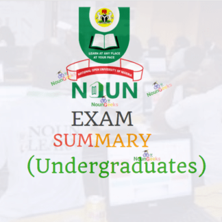 noun exam summary for undergraduates